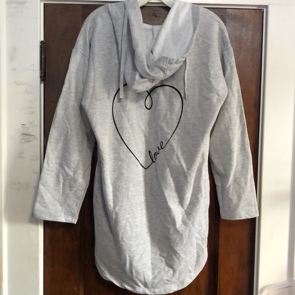 Gray Fleece Hoodie - Picture 2 of 3